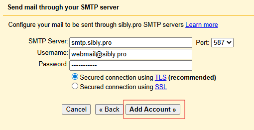 Add Gmail account