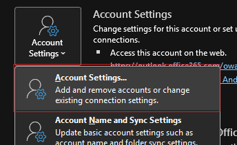 Add Outlook account