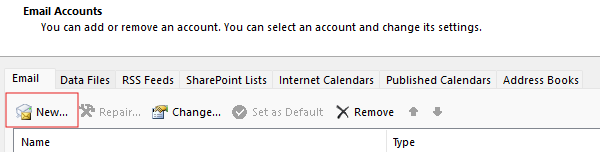 Add Outlook account