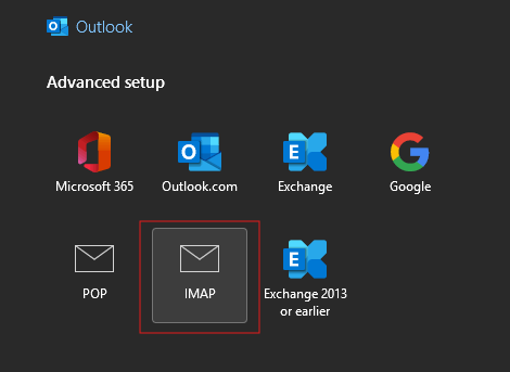 Add Outlook account